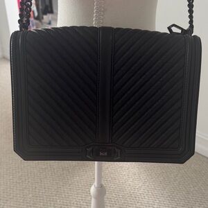 Rebecca Minkoff Black Chevron Crossbody Bag